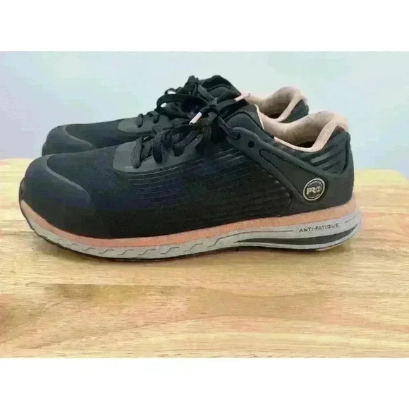 Timberland PRO‎ Drivetrain Comp-Toe Work Sneaker Black & Pink Women's Size 8.5 - Picture 7 of 12